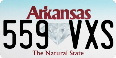 AR license plate 559VXS