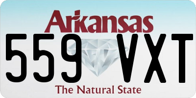 AR license plate 559VXT