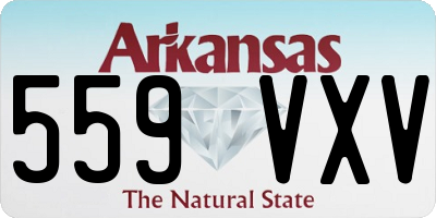 AR license plate 559VXV