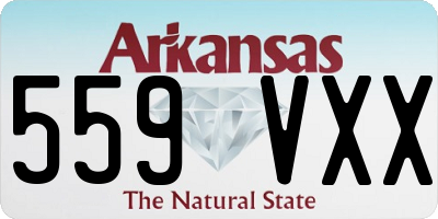 AR license plate 559VXX