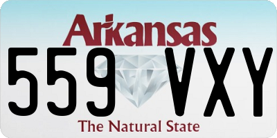 AR license plate 559VXY
