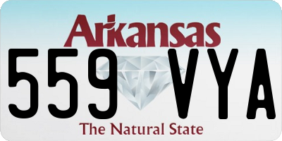 AR license plate 559VYA