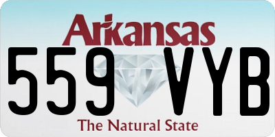 AR license plate 559VYB