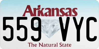 AR license plate 559VYC