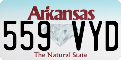 AR license plate 559VYD