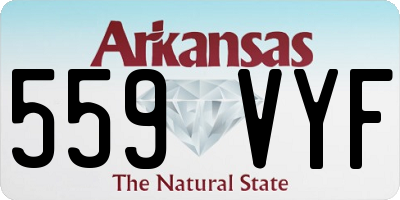 AR license plate 559VYF