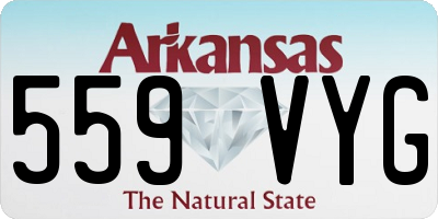 AR license plate 559VYG