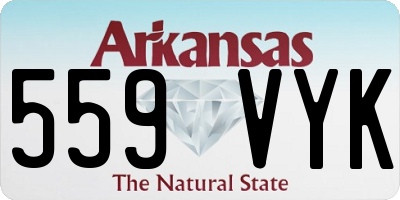 AR license plate 559VYK