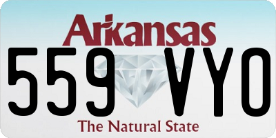 AR license plate 559VYO