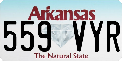 AR license plate 559VYR