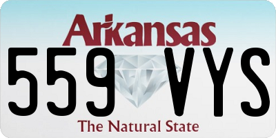 AR license plate 559VYS