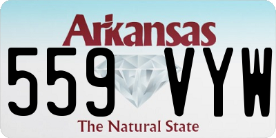 AR license plate 559VYW