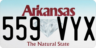 AR license plate 559VYX