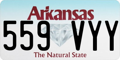AR license plate 559VYY