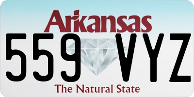 AR license plate 559VYZ