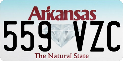 AR license plate 559VZC