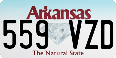 AR license plate 559VZD