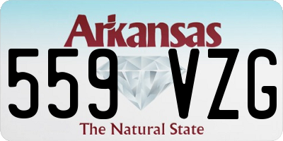 AR license plate 559VZG