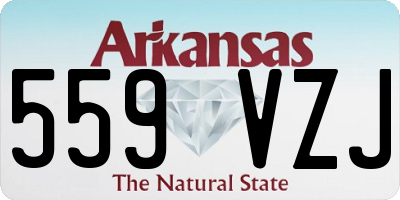 AR license plate 559VZJ