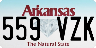 AR license plate 559VZK