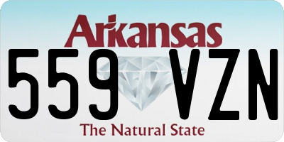 AR license plate 559VZN