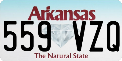 AR license plate 559VZQ