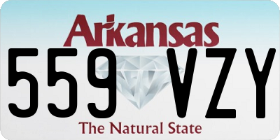 AR license plate 559VZY