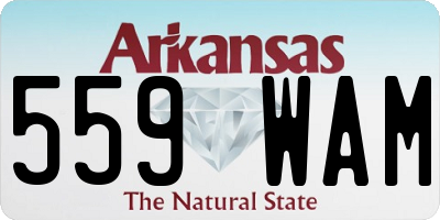 AR license plate 559WAM