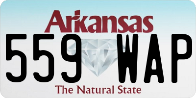 AR license plate 559WAP