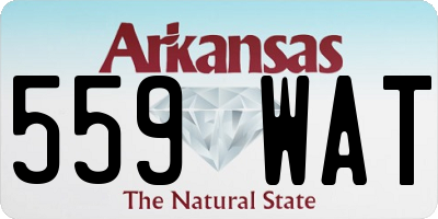 AR license plate 559WAT