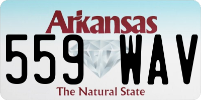 AR license plate 559WAV