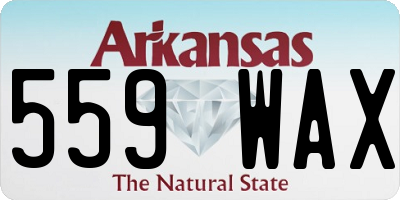 AR license plate 559WAX