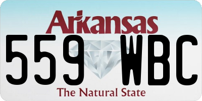 AR license plate 559WBC