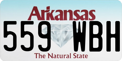 AR license plate 559WBH