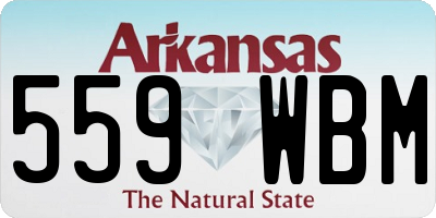 AR license plate 559WBM