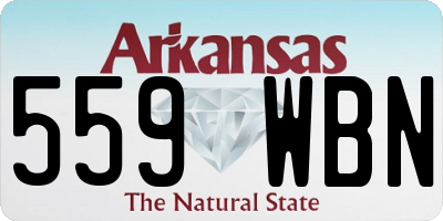 AR license plate 559WBN