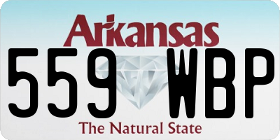 AR license plate 559WBP
