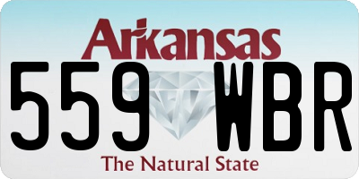 AR license plate 559WBR