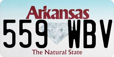 AR license plate 559WBV