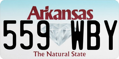 AR license plate 559WBY