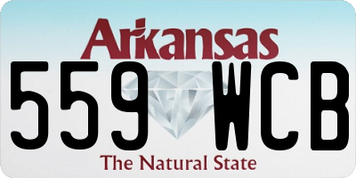 AR license plate 559WCB