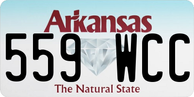 AR license plate 559WCC