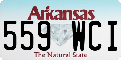 AR license plate 559WCI
