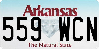 AR license plate 559WCN