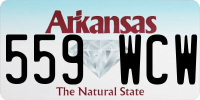 AR license plate 559WCW