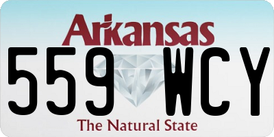 AR license plate 559WCY
