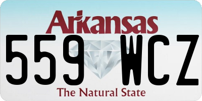 AR license plate 559WCZ