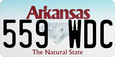 AR license plate 559WDC