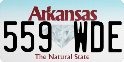 AR license plate 559WDE