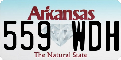 AR license plate 559WDH